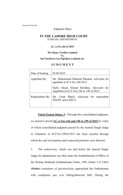 judgment - Lahore High Court