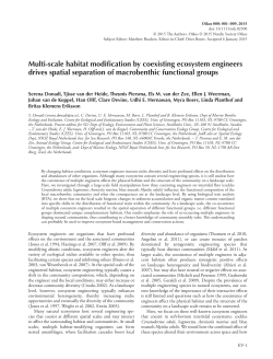 Multi-scale habitat modification by coexisting ecosystem engineers