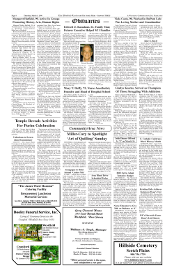 Obituaries - The Westfield Leader