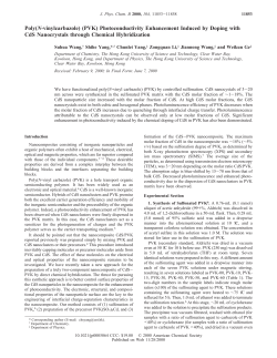 Poly(N-vinylcarbazole) (PVK) Photoconductivity Enhancement