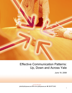 Effective Communication Patterns: Up, Down and Across Yale