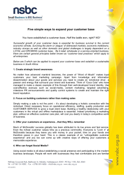Five simple ways to expand your customer base
