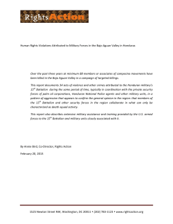 Human Rights Violations Attributed to Military Forces