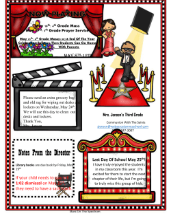 3rd Grade News - St. Anne`s School