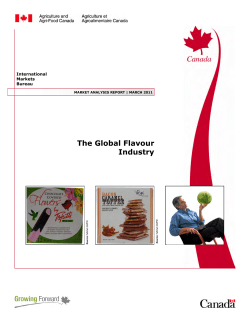 The Global Flavour Industry
