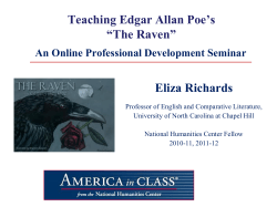 Teaching Edgar Allan Poe`s &ldquo;The Raven&rdquo;