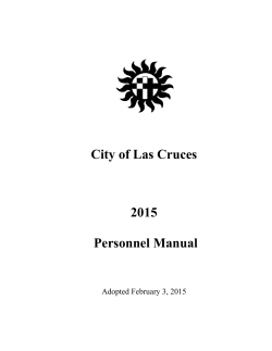 Personnel Manual FY 2010