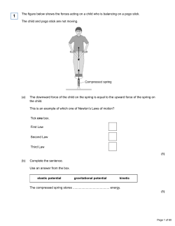 The figure below shows the forces acting on a child who is