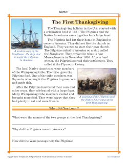 The First Thanksgiving