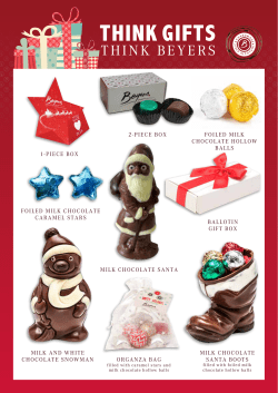 think gifts - Beyers Chocolates