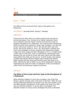 Full Article - Journal of Research for Consumers