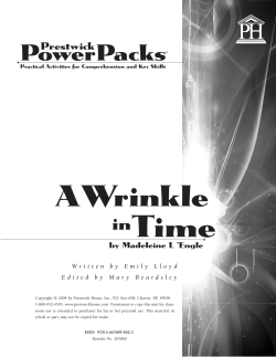 A Wrinkle in Time - PowerPack Sample PDF