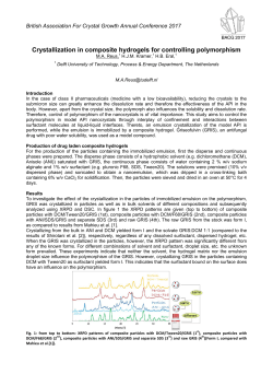 Crystallization in composite hydrogels for controlling