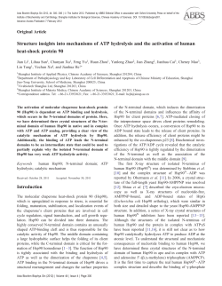 Structure insights into mechanisms of ATP