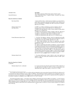 - 71 - SPEED LAWS V JURISDICTION: ILLINOIS This chapter