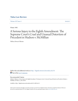 A Serious Injury to the Eighth Amendment