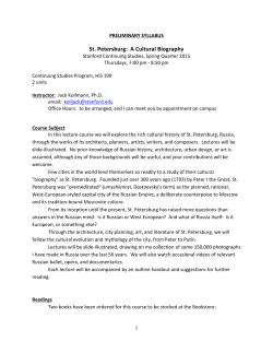 St. Petersburg: A Cultural Biography