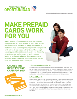 make prepaid cards work for you
