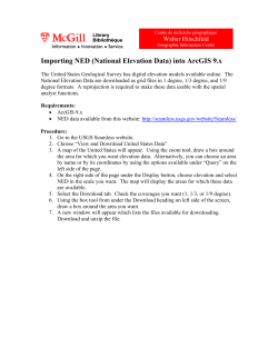 Importing National ELevation Data (NED) into ArcGIS 9.x