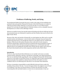 Problems of Suffering, Death, and Dying