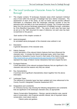 Landscape Character Areas - Eastleigh Borough Council