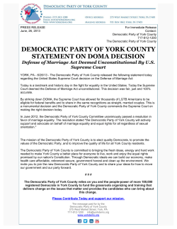 dpoyc statement regarding doma decision