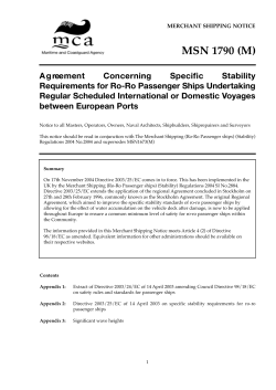 MSN 1790 (M) - Agreement Concerning Specific Stability