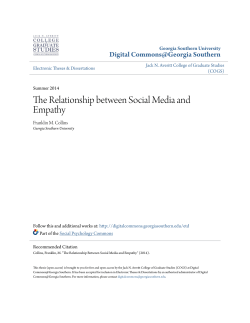 The Relationship between Social Media and Empathy
