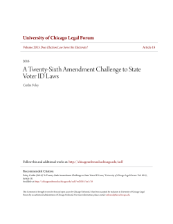 A Twenty-Sixth Amendment Challenge to State Voter ID Laws