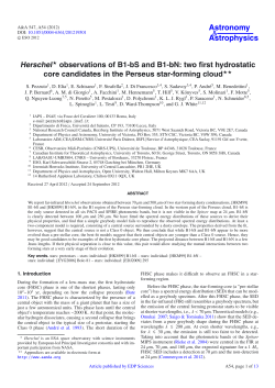 Herschel observations of B1-bS and B1