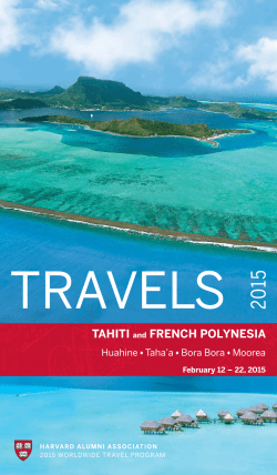 TAHITI and FRENCH POLYNESIA