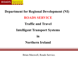 ROADS SERVICE Traffic and Travel Intelligent