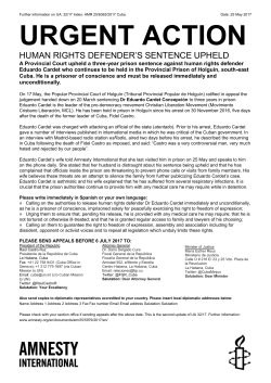 Human rights defender`s sentence upheld