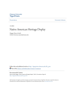 Native American Heritage Display - TigerPrints