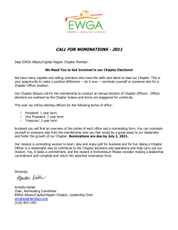committee chairs responsibilities