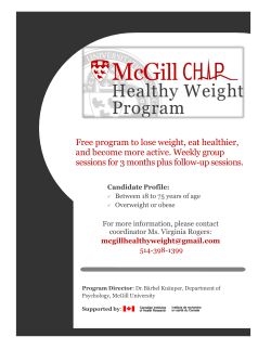 Free program to lose weight, eat healthier, and become more active