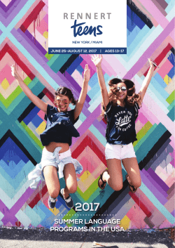 june 25&ndash;august 12, 2017 | ages 13&ndash;17