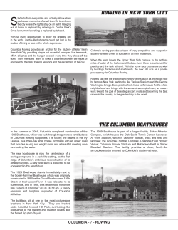 rowing in new york city the columbia boathouses