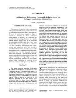 Modification of the Potassium Ferricyanide Reducing Sugar Test for