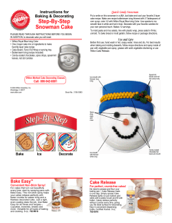 Step-By-Step Snowman Cake