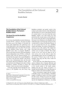 The Foundation of the Colossal Buddha Statues