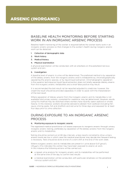 Arsenic health monitoring as a pdf