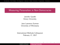 Measuring Personalism in Non