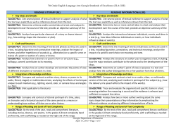 7th Grade ELA Standards