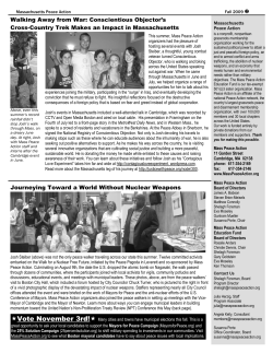 Journeying Toward a World Without Nuclear Weapons