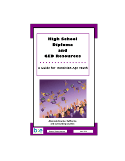 High School Diploma and GED Resources
