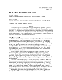 The Newtonian Description of Lift of a Wing