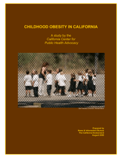 childhood obesity in california