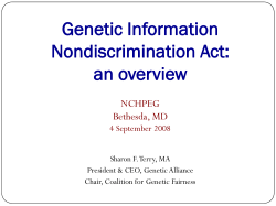 President Bush Signs the Genetic Information Nondiscrimination Act