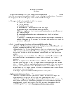 AP Report Instructions - Lower Dauphin School District